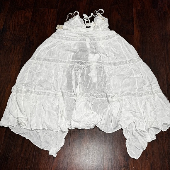 Free People Lorelai Maxi Top White/Ivory Bohemian Halter Top Medium NWT - Picture 7 of 14